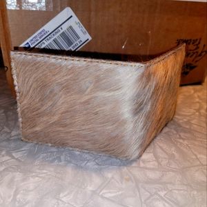 Cow Hair & Hide Bifold Wallet